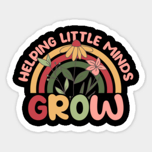 Helping Little Minds Grow Teacher Gifts Magnet