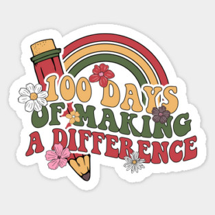 100 days of making a difference teacher Magnet