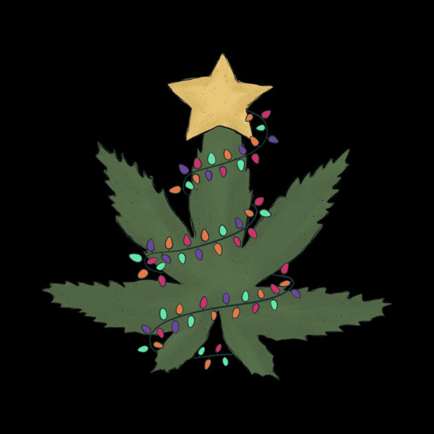 Weed Leaf Christmas Lights by The WYLD Tribe