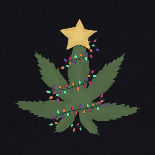 Weed Leaf Christmas Lights by The WYLD Tribe