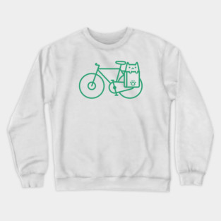 Bike Cat Crewneck Sweatshirt