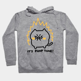 It's poop time cat Hoodie