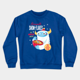 Yeti Cereal: Abominable Snowflakes Crewneck Sweatshirt