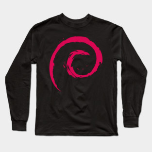 Debian Linux Logo Long Sleeve T-Shirt