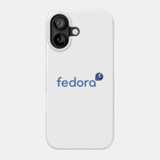 Fedora Linux OS Phone Case