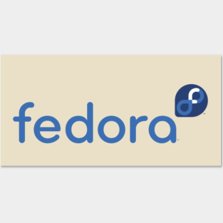 Fedora Linux OS Posters and Art