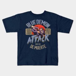 Blue Demon Attack Kids T-Shirt