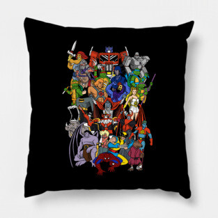 90s cartoon hero's Pillow