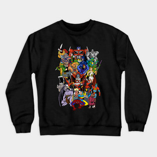 90s cartoon hero's Crewneck Sweatshirt