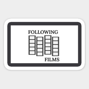 Following Films Logo Sticker