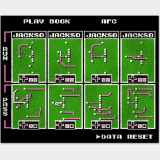 TECMO BO ))(( Retro Tecmo Football Plays Posters and Art