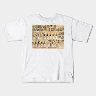 Ancient Egypt Pharaoh Papyrus Hieroglyphs Egyptian Civilization Kids T-Shirt
