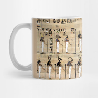 Ancient Egypt Pharaoh Papyrus Hieroglyphs Egyptian Civilization Mug