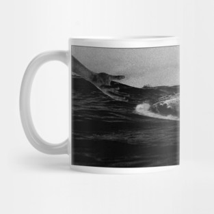 whale b&w Mug