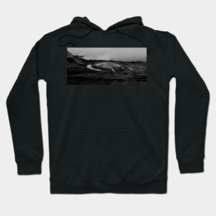 whale b&w Hoodie