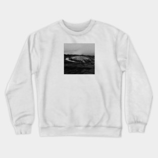lonely whale b&w Crewneck Sweatshirt
