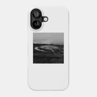 lonely whale b&w Phone Case