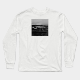 lonely whale b&w Long Sleeve T-Shirt