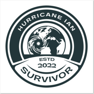 Hurricane Ian Survivor Posters and Art