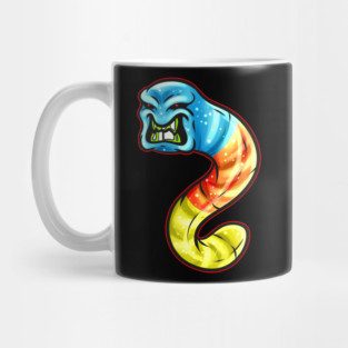 Trick Or Treat Colorful Scary Gummy Worm Tapeworm Halloween Mug