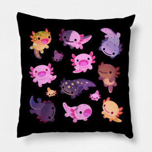Happy axolotl Pillow
