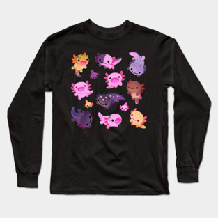 Happy axolotl Long Sleeve T-Shirt