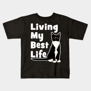 Living My Best Life - Cat Kids T-Shirt
