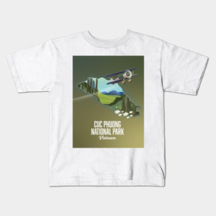 Cuc Phuong National Park Vietnam map Kids T-Shirt
