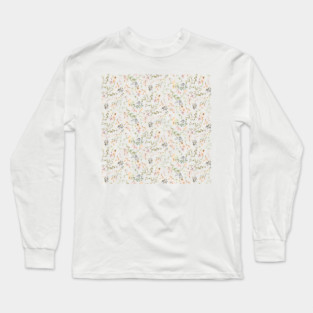 Trailing Floral Pattern Long Sleeve T-Shirt