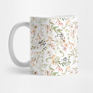 Trailing Floral Pattern Mug