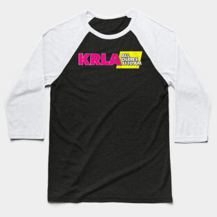 1110 AM KRLA // LA Rock Radio Station Baseball T-Shirt
