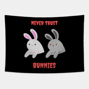 Evil Bunnies Anya Inspired Design Tapestry