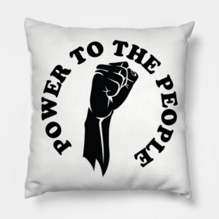 Power to the people, Black history Pillow