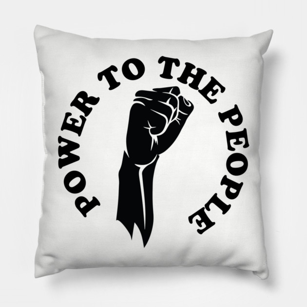 Power to the people, Black history Pillow by UrbanLifeApparel