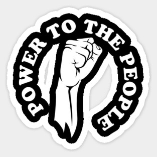 Power to the people, Black history, black lives matter Magnet