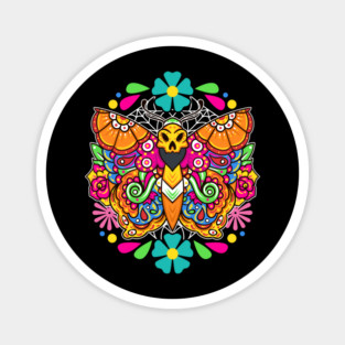 Day of the Dead Sugar Skull Butterfly Sugar Skulls Sugar Magnet