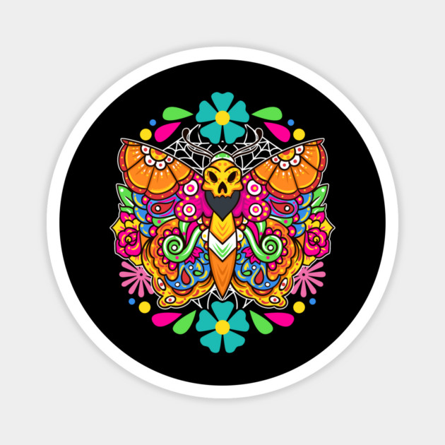 Day of the Dead Sugar Skull Butterfly Sugar Skulls Sugar Magnet by creative
