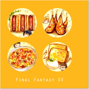 Final Fantasy XV The Boys' Favorite Foods Posters and Art