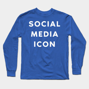 Social Media Icon Long Sleeve T-Shirt
