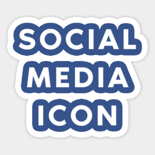Social Media Icon Sticker