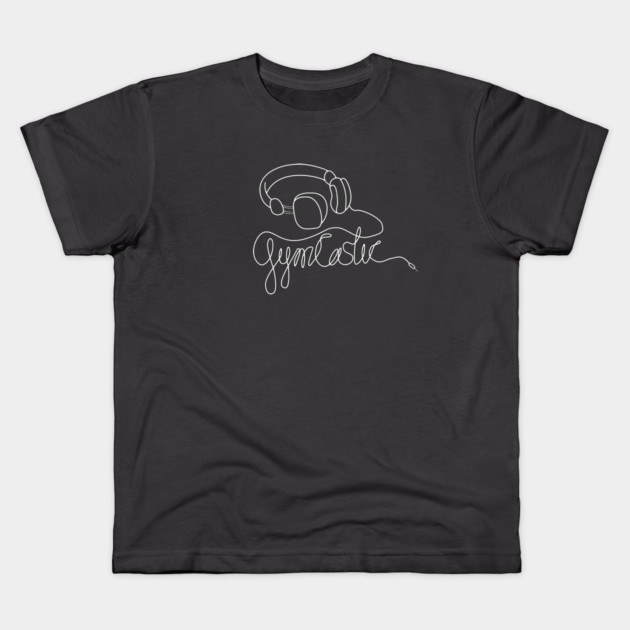 GymCastic Headphones (Dark) Kids T-Shirt by GymCastic