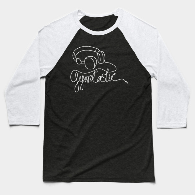 GymCastic Headphones (Dark) Baseball T-Shirt by GymCastic