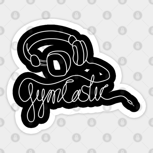 GymCastic Headphones (Dark) Sticker by GymCastic