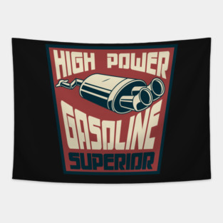 Vintage gasoline oil badge logo Tapestry