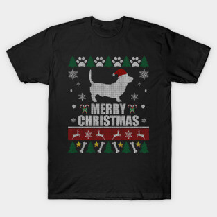 Christmas Basset Hound T-Shirt