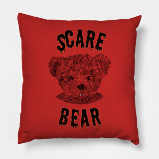 Halloween Horror Scare Bear Pillow