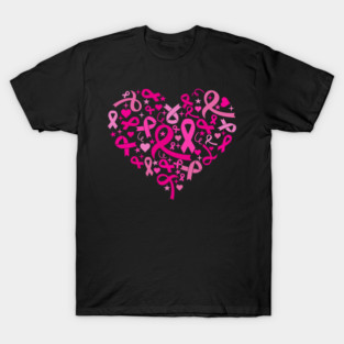 Breast Cancer Awareness Heart T-Shirt