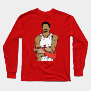 Derrick Rose Straight Face Celebration Long Sleeve T-Shirt
