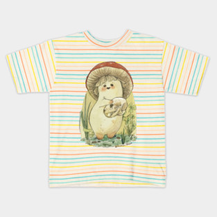 Decomposer - Mushroom Character Mouse Skull Oddities Design Kids T-Shirt