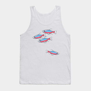 Cardinal Tetra Schooling tetra community fish design Tank Top